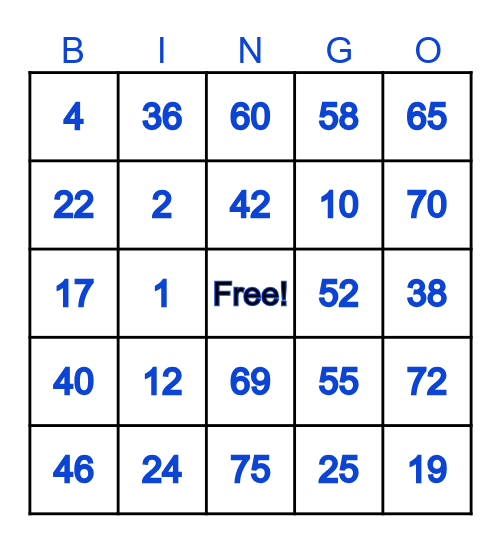 MANDIGMA, SHANALYN GIAN Bingo Card