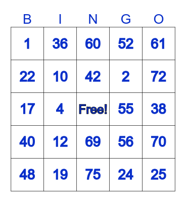 MANDIGMA, SHANALYN GIAN Bingo Card