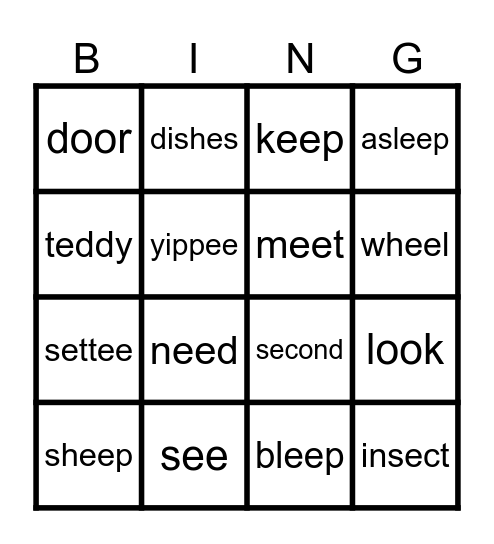 Do we have to keep it? Bingo Card