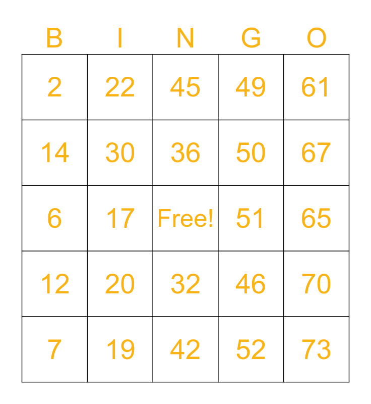 Dima, Irine Bingo Card