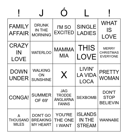 BALL Bingo Card