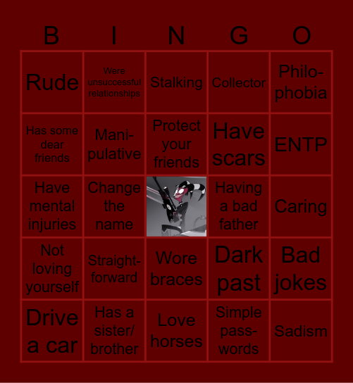 Blitzo-kinnie Bingo Card