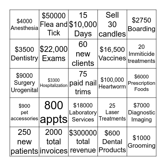 BLAH BINGO Card