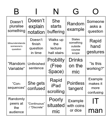 Deblingo Bingo Card