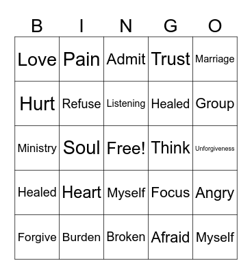 FBNH BINGO! Bingo Card