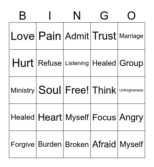 FBNH BINGO! Bingo Card
