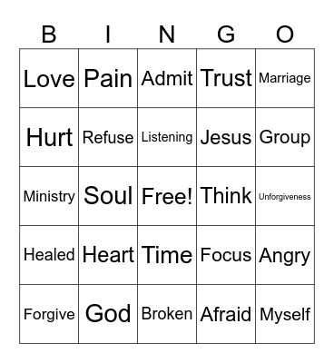 FBNH BINGO! Bingo Card