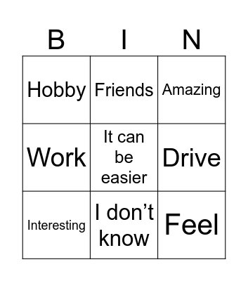 Story from Nastya Bingo Card