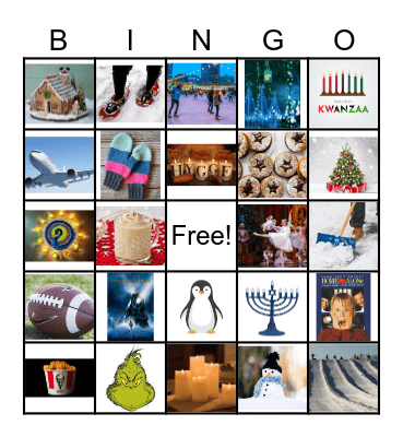 Holiday Bingo Card