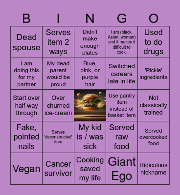 Food Show Bingo Card