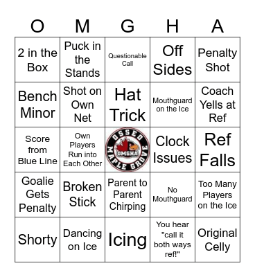 Bantam B2 Crimson Mom Tournament BINGO Card