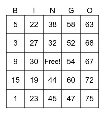 PILOR, AIRA MAE T. Bingo Card