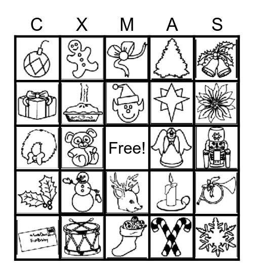 Christmas Bingo Card