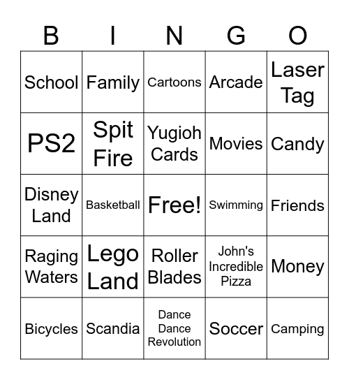 Christmas Bingo Card