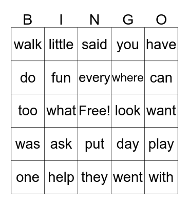 Bingo 27 Bingo Card