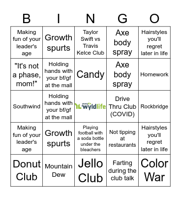 WYLDLIFE Bingo Card
