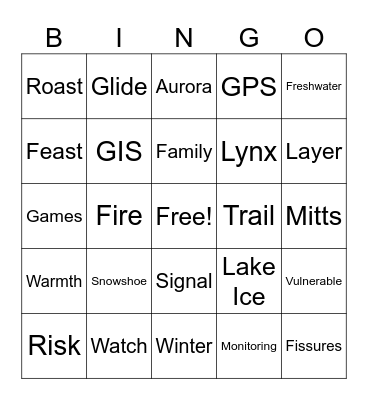 CIER/NextGen ICY BINGO Card