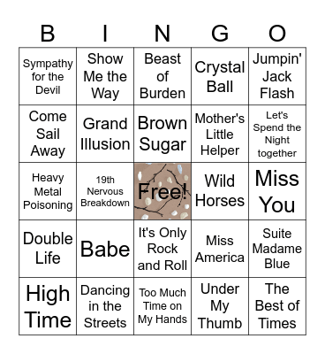 Styx & Stones Bingo Card