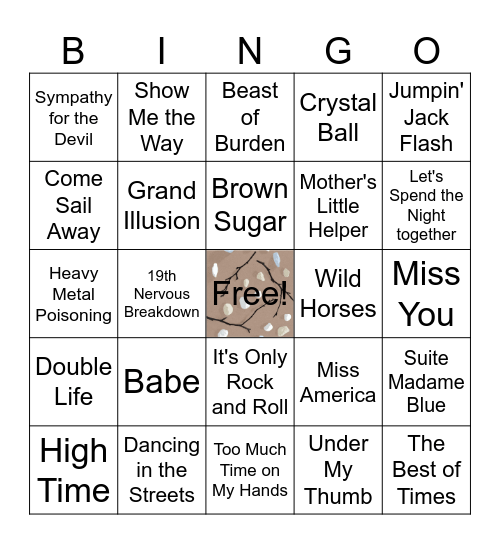 Styx & Stones Bingo Card