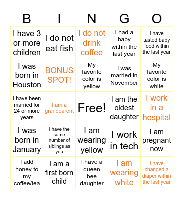 Print Bingo Card
