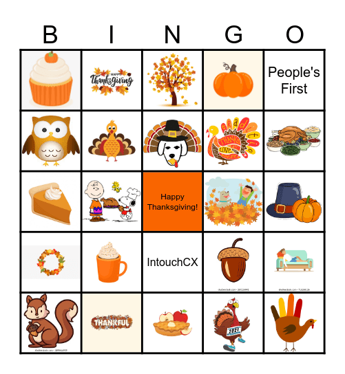 Ingram Micro Thanksgiving Bingo Card