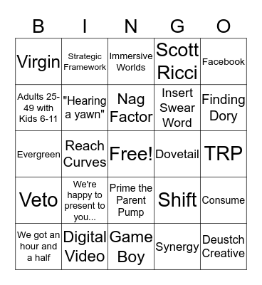 3DS SMR Bingo Card