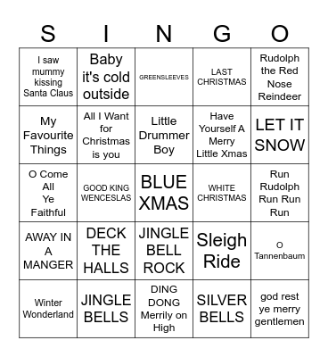 SANTA'S IN STROUD Bingo Card
