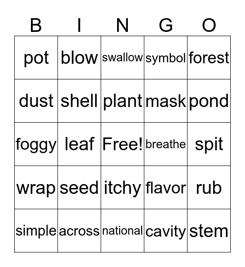 Time to Read 1 Chapter 9-12 Bingo Card