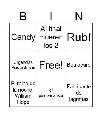 LIBROS Bingo Card