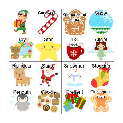 Christmas Bingo Card