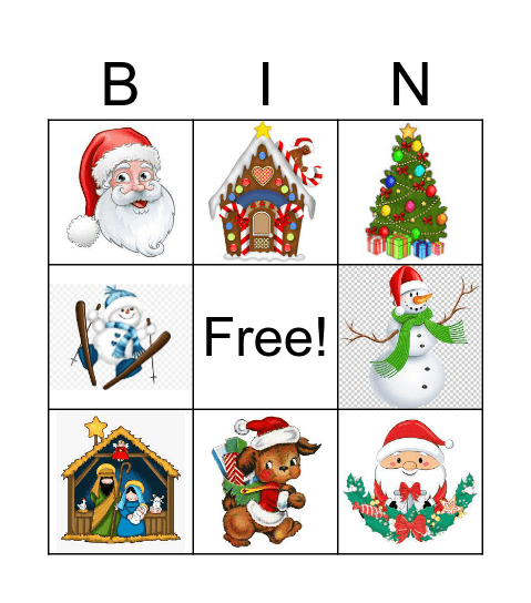 CCP Christmas Bingo Card