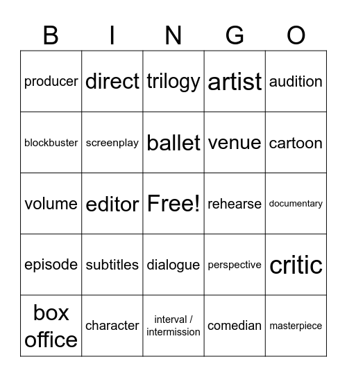Bingo Card