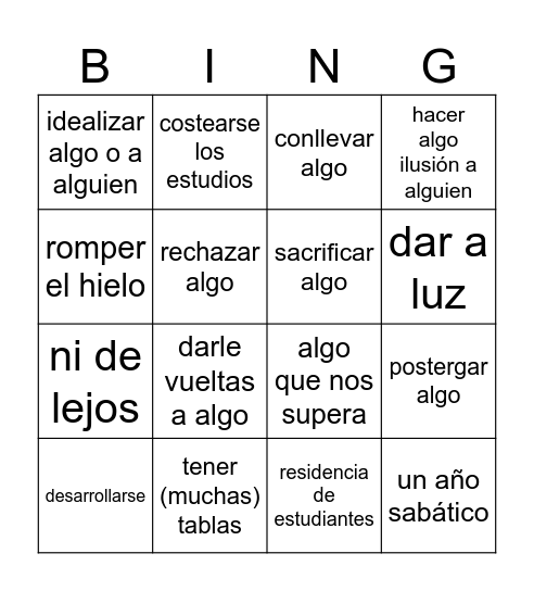 EL FUTURO, APRENDEMOS JUNTOS (2) Bingo Card