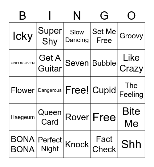 OCRP & MVRP SQD Bingo Card