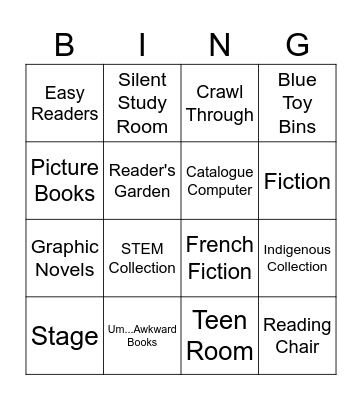 Library Bingo Card