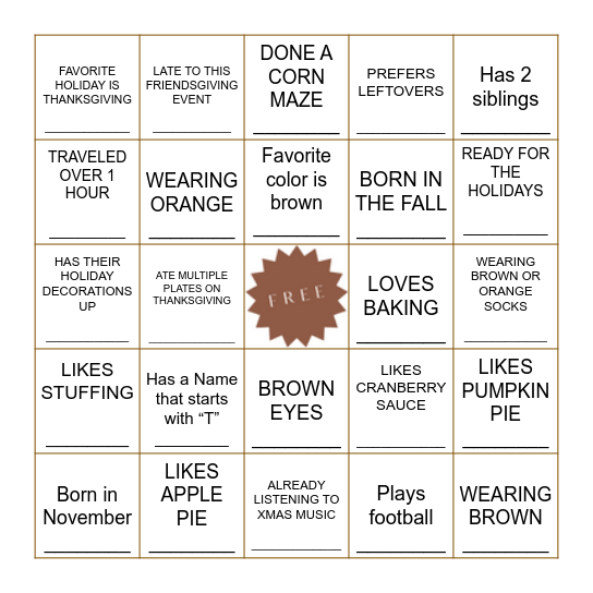 Bingo Card