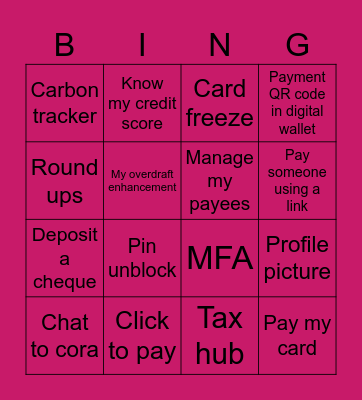 Mobile Bingo Card