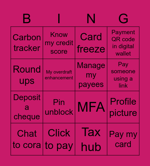 Mobile Bingo Card