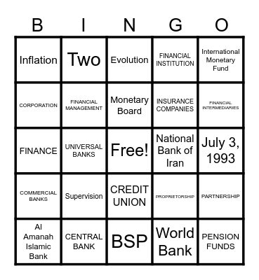 BINGO BONANZA Bingo Card