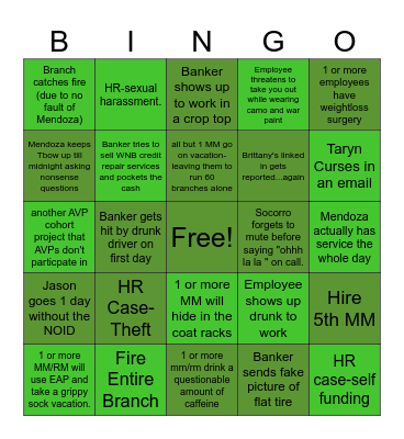 NTX LEADERSHIP 2024 WTF BINGO Card
