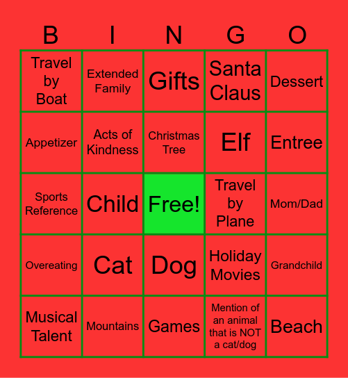 Cluster Meeting Bingo Card