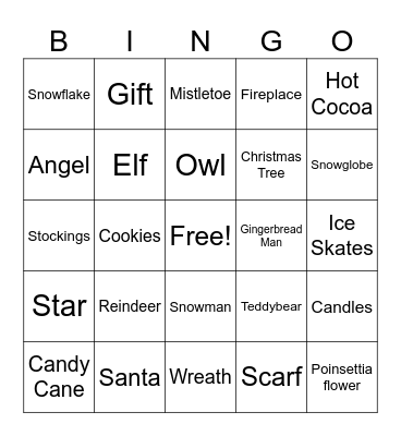 Christmas Bingo Card