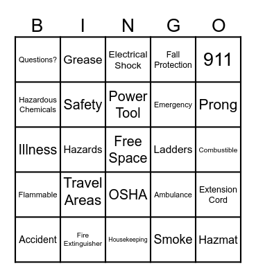 AWAIR BIn Bingo Card