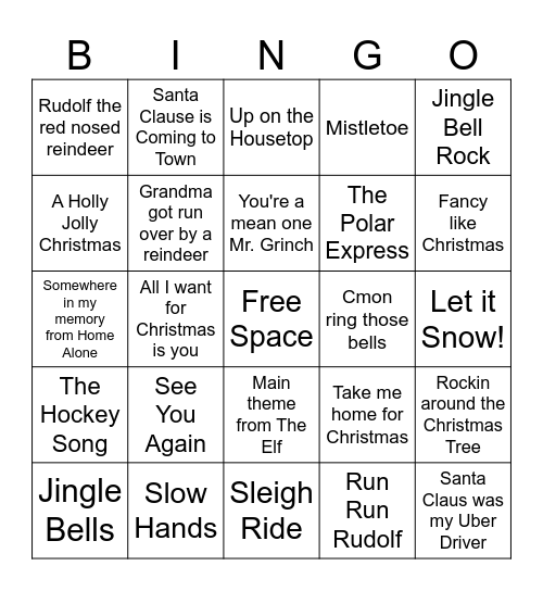 Wolf Gang Bingo Card