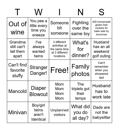 Nightmare Before Christmas Bingo Card