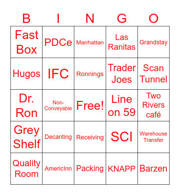 DIGIKEY BINGO Card