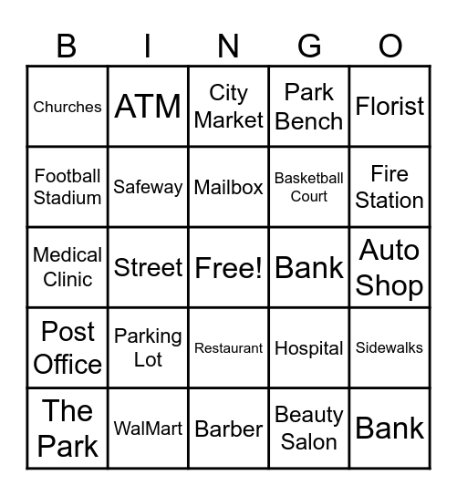 Barrio Bingo Card