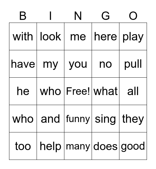 SIGHR Bingo Card