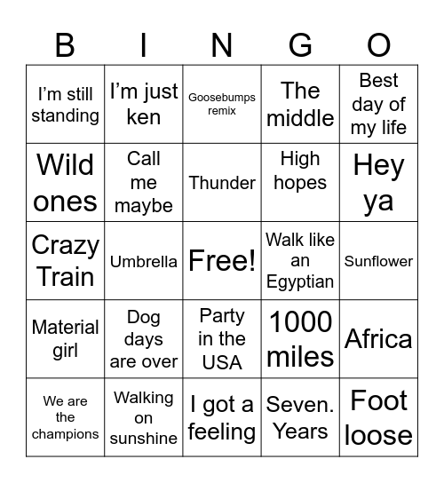 SACC 2023 Bingo Card