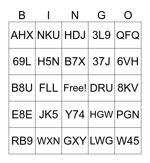 Module 4 Bingo Card